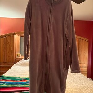 Hotel Spa Collection Women's Gray Fuzzy Zip Up Robe